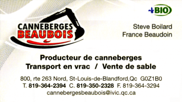Logo de Canneberges Beaubois